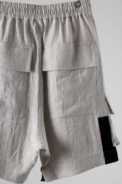 画像をギャラリービューアに読み込む, A.F ARTEFACT CARGO POCKET SAROUEL SHORTS / NATURAL LINEN (L.GREY)