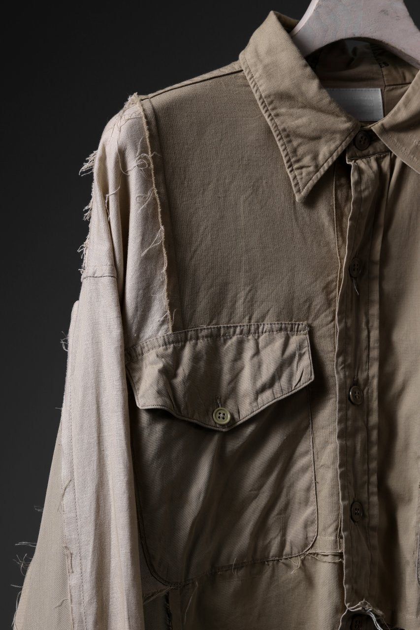 画像をギャラリービューアに読み込む, CHANGES CRAZY PANEL SHIRT - MADE BY 50's WORK SHIRT (BEIGE #A)