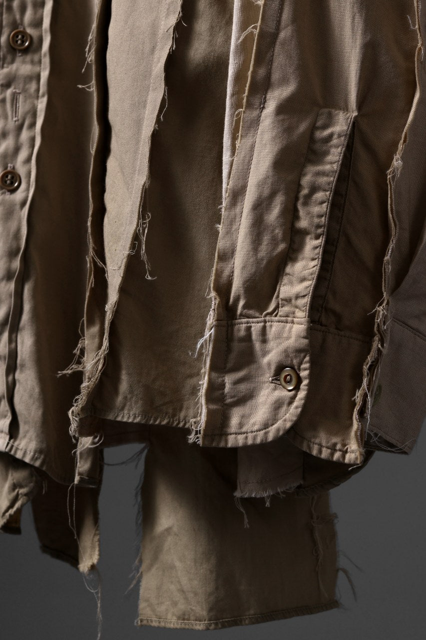 画像をギャラリービューアに読み込む, CHANGES CRAZY PANEL SHIRT - MADE BY 50's WORK SHIRT (BEIGE #A)