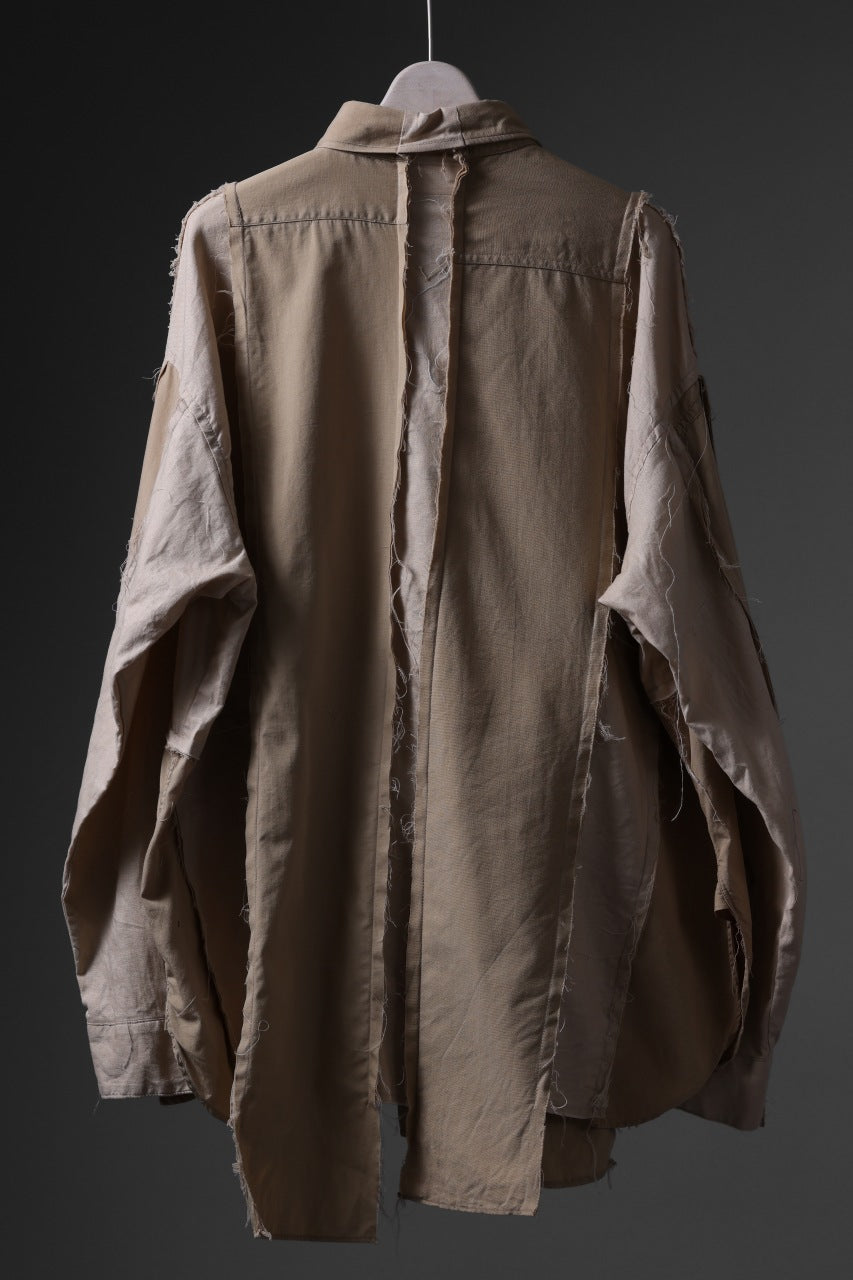 画像をギャラリービューアに読み込む, CHANGES CRAZY PANEL SHIRT - MADE BY 50's WORK SHIRT (BEIGE #A)