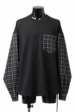 Load image into Gallery viewer, mastermind JAPAN DOCKING OVER TOPS / BOXY FIT (BLACK x BLACK PLAID)