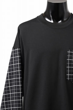 Load image into Gallery viewer, mastermind JAPAN DOCKING OVER TOPS / BOXY FIT (BLACK x BLACK PLAID)