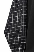 Load image into Gallery viewer, mastermind JAPAN DOCKING OVER TOPS / BOXY FIT (BLACK x BLACK PLAID)