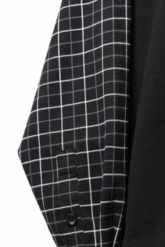 Load image into Gallery viewer, mastermind JAPAN DOCKING OVER TOPS / BOXY FIT (BLACK x BLACK PLAID)