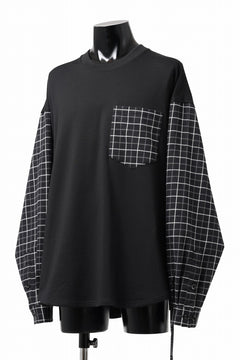 Load image into Gallery viewer, mastermind JAPAN DOCKING OVER TOPS / BOXY FIT (BLACK x BLACK PLAID)