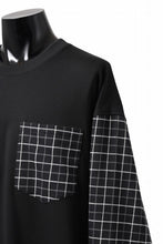 Load image into Gallery viewer, mastermind JAPAN DOCKING OVER TOPS / BOXY FIT (BLACK x BLACK PLAID)