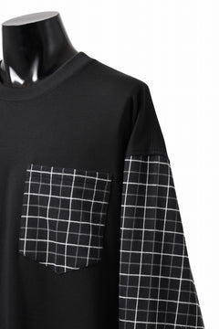 Load image into Gallery viewer, mastermind JAPAN DOCKING OVER TOPS / BOXY FIT (BLACK x BLACK PLAID)