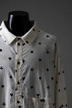 画像をギャラリービューアに読み込む, Aleksandr Manamis Mended Shirt / Tea Stain Dyed Cotton Gauze (QUATRE)