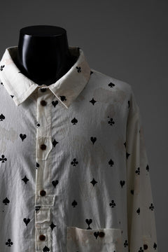 画像をギャラリービューアに読み込む, Aleksandr Manamis Mended Shirt / Tea Stain Dyed Cotton Gauze (QUATRE)