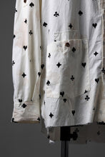 画像をギャラリービューアに読み込む, Aleksandr Manamis Mended Shirt / Tea Stain Dyed Cotton Gauze (QUATRE)
