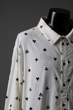 画像をギャラリービューアに読み込む, Aleksandr Manamis Mended Shirt / Tea Stain Dyed Cotton Gauze (QUATRE)