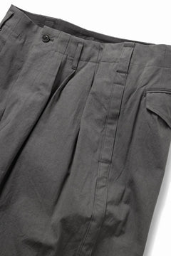 画像をギャラリービューアに読み込む, Y's for men SIDE TAPE DETAIL PANTS / COTTON POPLIN (GRAY)