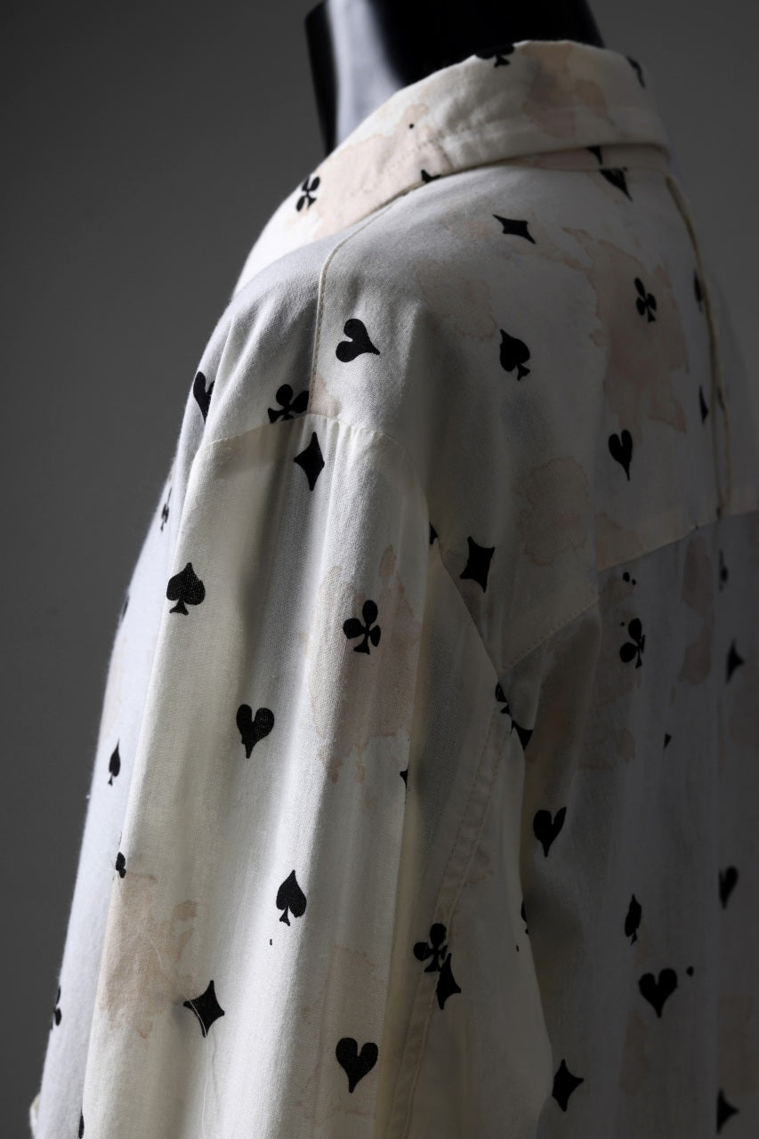 画像をギャラリービューアに読み込む, Aleksandr Manamis Mended Shirt / Tea Stain Dyed Cotton Gauze (QUATRE)