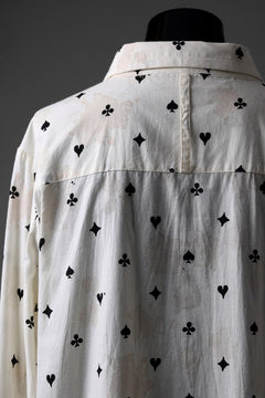 画像をギャラリービューアに読み込む, Aleksandr Manamis Mended Shirt / Tea Stain Dyed Cotton Gauze (QUATRE)