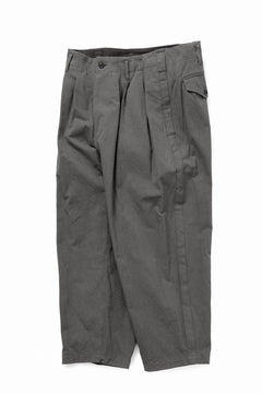 画像をギャラリービューアに読み込む, Y's for men SIDE TAPE DETAIL PANTS / COTTON POPLIN (GRAY)