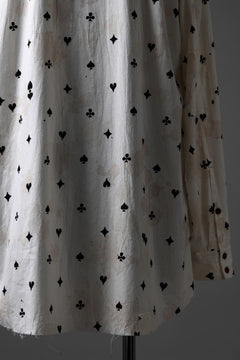 画像をギャラリービューアに読み込む, Aleksandr Manamis Mended Shirt / Tea Stain Dyed Cotton Gauze (QUATRE)