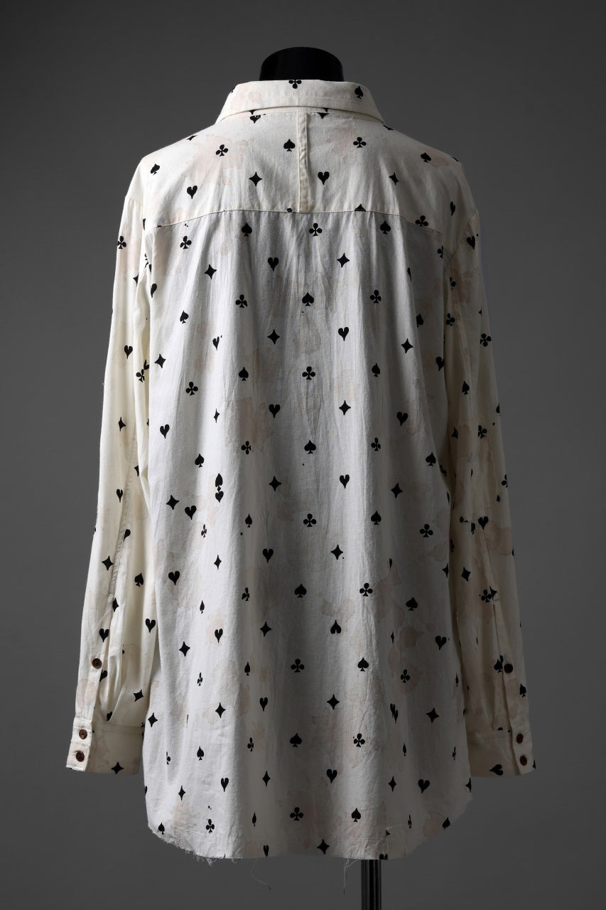 画像をギャラリービューアに読み込む, Aleksandr Manamis Mended Shirt / Tea Stain Dyed Cotton Gauze (QUATRE)