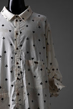 画像をギャラリービューアに読み込む, Aleksandr Manamis Mended Shirt / Tea Stain Dyed Cotton Gauze (QUATRE)