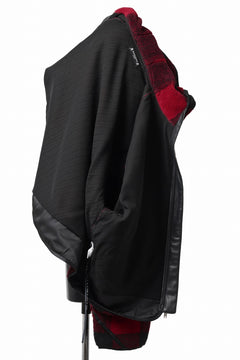 Load image into Gallery viewer, mastermind JAPAN BUFFALO-PLAID SHERPA JACKET / BOXY FIT (BLACK x RED)