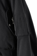 画像をギャラリービューアに読み込む, A.F ARTEFACT REVERSIBLE MA-1 HOODIE BLOUSON / COTTON-TERRY (BLACK)
