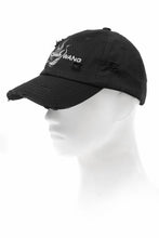 画像をギャラリービューアに読み込む, Feng Chen Wang BLACK AND GREY PHOENIX EMBROIDERED CANVAS CAP (BLACK)