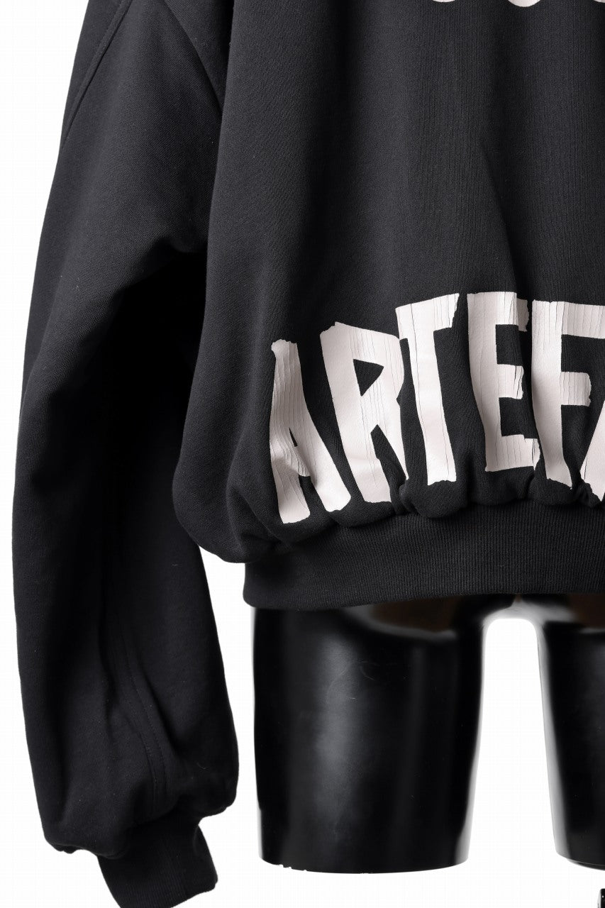 画像をギャラリービューアに読み込む, A.F ARTEFACT REVERSIBLE MA-1 HOODIE BLOUSON / COTTON-TERRY (BLACK)