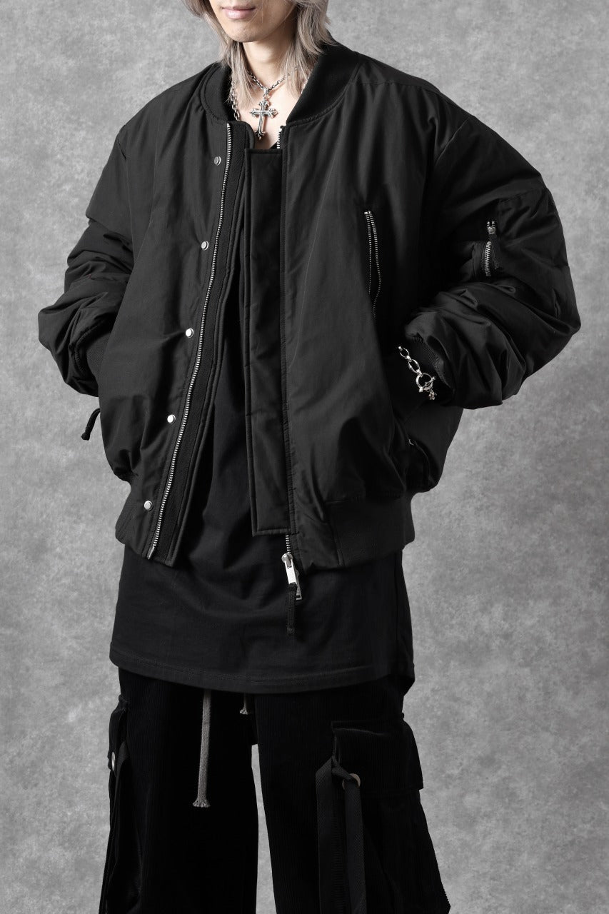 Load image into Gallery viewer, thom/krom FLIGHT BOMBER JACKET / WARM PADDED (BLACK)