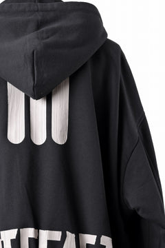 画像をギャラリービューアに読み込む, A.F ARTEFACT REVERSIBLE MA-1 HOODIE BLOUSON / COTTON-TERRY (BLACK)