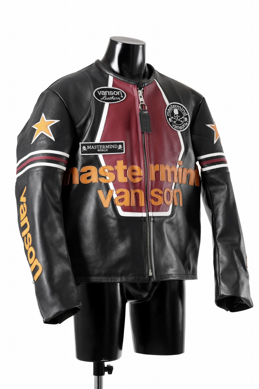 画像をギャラリービューアに読み込む, mastermind WORLD × VANSON STAR JACKET (BLACK)