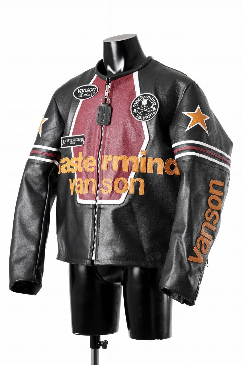 画像をギャラリービューアに読み込む, mastermind WORLD × VANSON STAR JACKET (BLACK)
