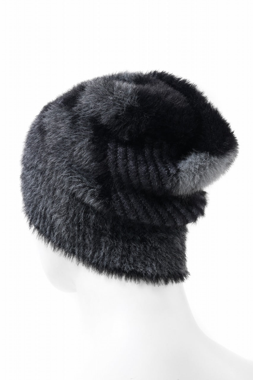 画像をギャラリービューアに読み込む, Feng Chen Wang LANDSCAPE PAINTING JACQUARD BEANIE (BLACK/GREY)