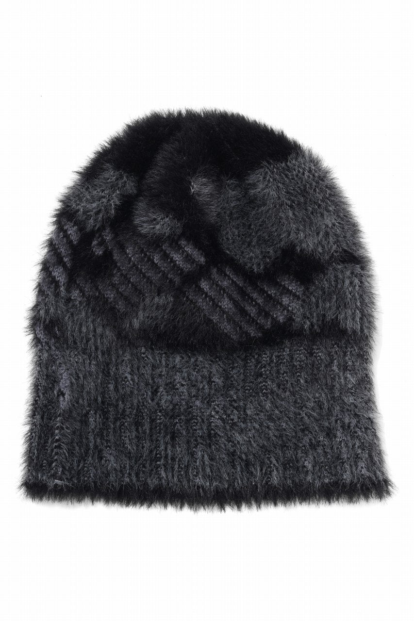 画像をギャラリービューアに読み込む, Feng Chen Wang LANDSCAPE PAINTING JACQUARD BEANIE (BLACK/GREY)