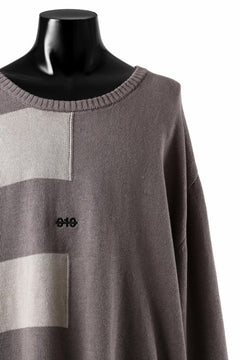 画像をギャラリービューアに読み込む, A.F ARTEFACT STRIPES COMBI SUMMER KNIT TOPS / COTTON LINEN (GREY x IVORY)