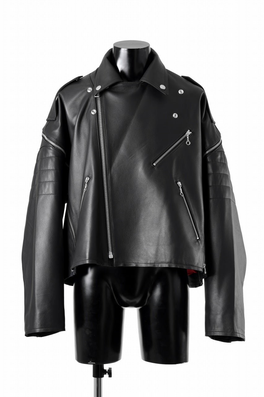 画像をギャラリービューアに読み込む, FACETASM×AVIREX ZIP DOUBLE RIDERS JACKET (BLACK)