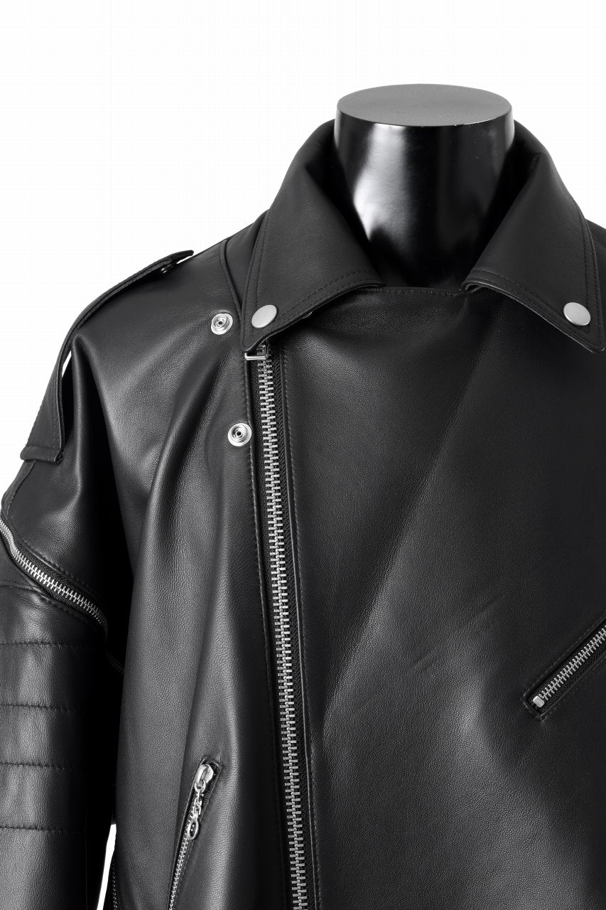 画像をギャラリービューアに読み込む, FACETASM×AVIREX ZIP DOUBLE RIDERS JACKET (BLACK)