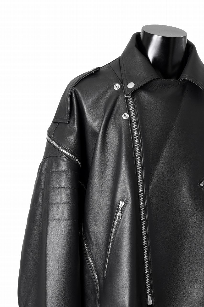 画像をギャラリービューアに読み込む, FACETASM×AVIREX ZIP DOUBLE RIDERS JACKET (BLACK)