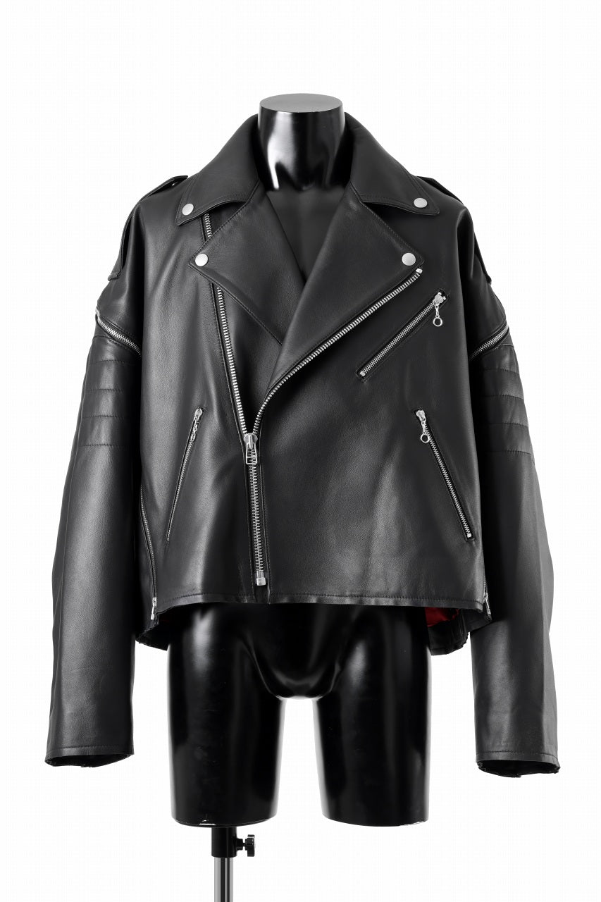 画像をギャラリービューアに読み込む, FACETASM×AVIREX ZIP DOUBLE RIDERS JACKET (BLACK)