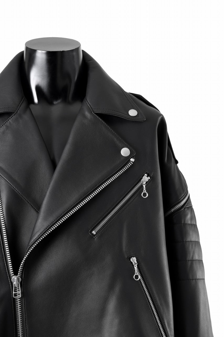 画像をギャラリービューアに読み込む, FACETASM×AVIREX ZIP DOUBLE RIDERS JACKET (BLACK)