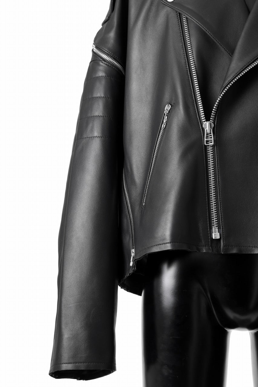 画像をギャラリービューアに読み込む, FACETASM×AVIREX ZIP DOUBLE RIDERS JACKET (BLACK)