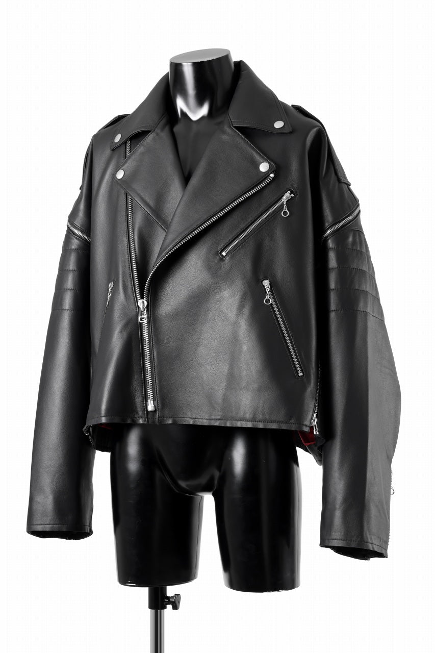 画像をギャラリービューアに読み込む, FACETASM×AVIREX ZIP DOUBLE RIDERS JACKET (BLACK)