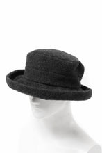 Load image into Gallery viewer, KLASICA CURVE BRIM VOLUME HAT / WOOL x ALPACA PILE (REVERSE PUFF)