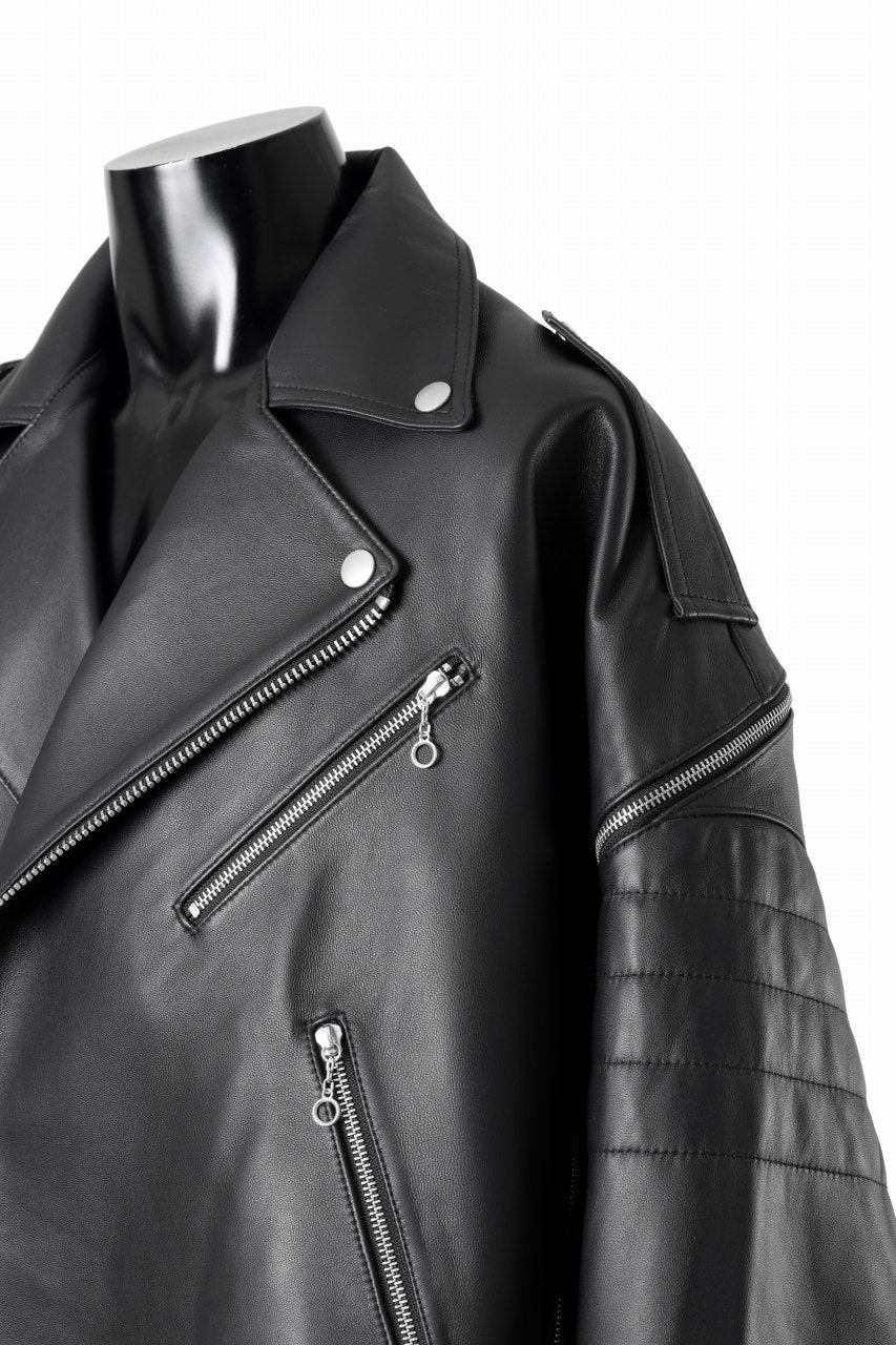 画像をギャラリービューアに読み込む, FACETASM×AVIREX ZIP DOUBLE RIDERS JACKET (BLACK)