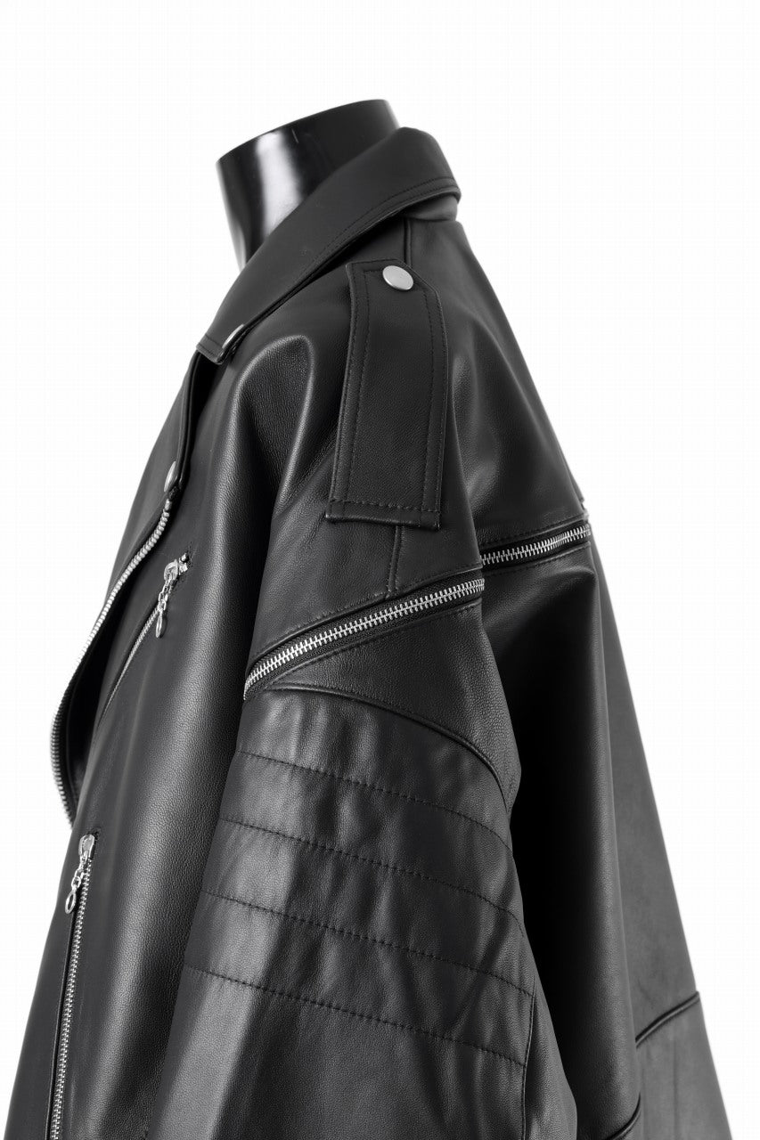 画像をギャラリービューアに読み込む, FACETASM×AVIREX ZIP DOUBLE RIDERS JACKET (BLACK)