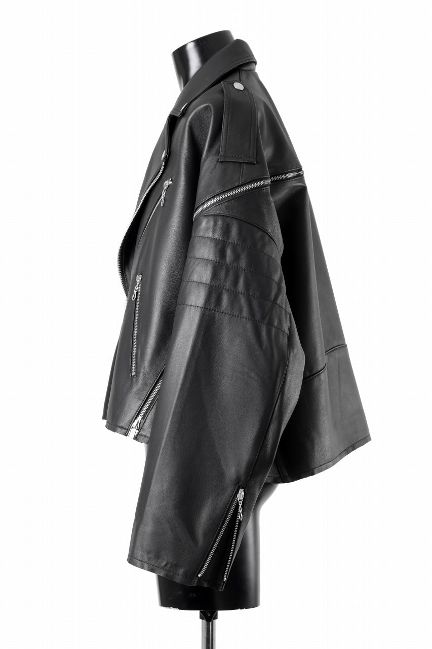 画像をギャラリービューアに読み込む, FACETASM×AVIREX ZIP DOUBLE RIDERS JACKET (BLACK)