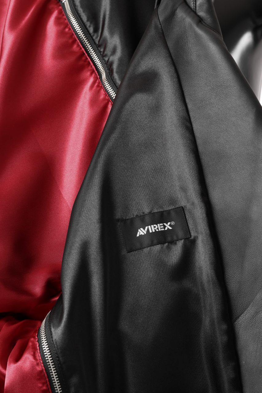 画像をギャラリービューアに読み込む, FACETASM×AVIREX ZIP DOUBLE RIDERS JACKET (BLACK)