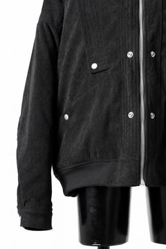 画像をギャラリービューアに読み込む, A.F ARTEFACT COVERALL BLOUSON / CORDUROY & QUILTING PADDED (BLACK)