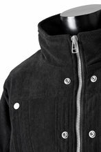 画像をギャラリービューアに読み込む, A.F ARTEFACT COVERALL BLOUSON / CORDUROY & QUILTING PADDED (BLACK)