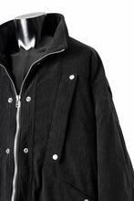 画像をギャラリービューアに読み込む, A.F ARTEFACT COVERALL BLOUSON / CORDUROY & QUILTING PADDED (BLACK)