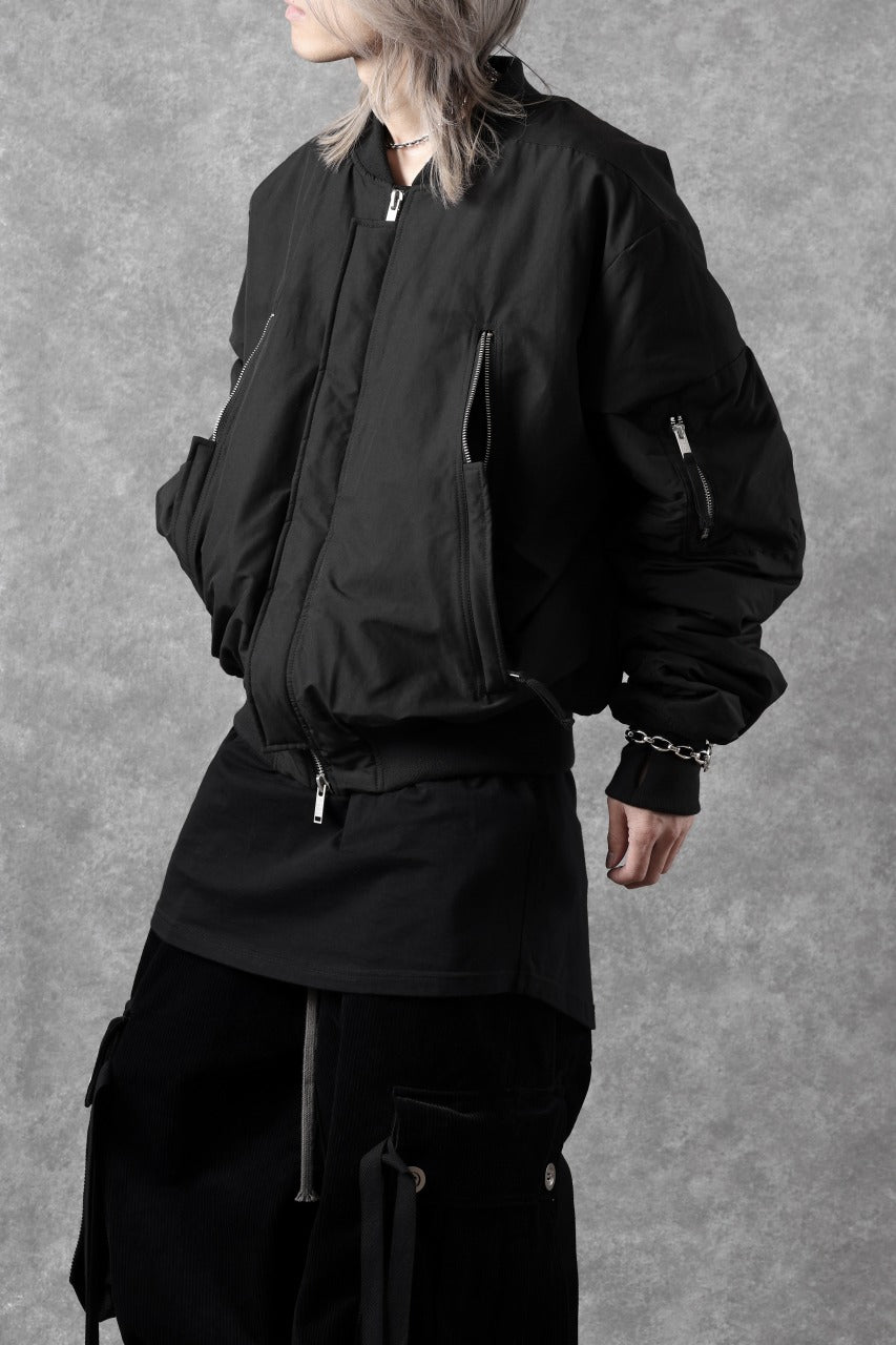 Load image into Gallery viewer, thom/krom FLIGHT BOMBER JACKET / WARM PADDED (BLACK)