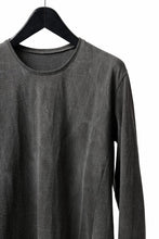 Load image into Gallery viewer, black crow x LOOM exclusive long sleeve tops / sumi dyed cotton jersey (carbon)